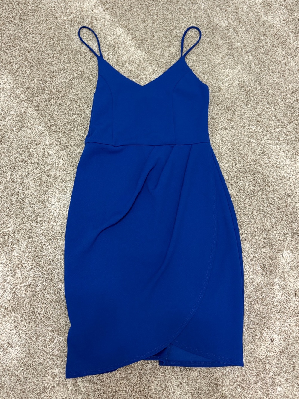 Classic Cobalt Blue Spaghetti Strap Dress